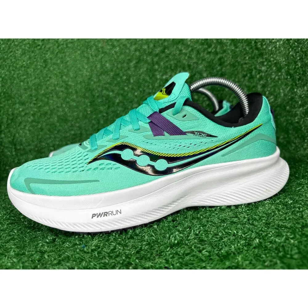 Saucony Ride 15 Running Shoes Cool Mint Zest Womens Size 9